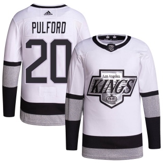 Men's Bob Pulford Los Angeles Kings Adidas 2021/22 Alternate Primegreen Pro Player Jersey - Authentic White