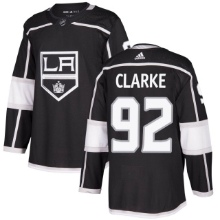 Men's Brandt Clarke Los Angeles Kings Adidas Home Jersey - Authentic Black