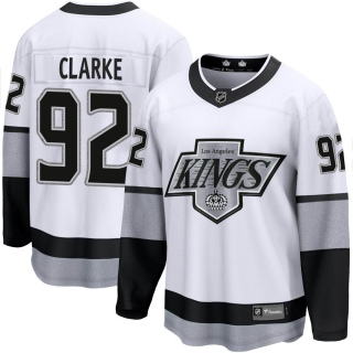 Men's Brandt Clarke Los Angeles Kings Fanatics Branded Breakaway Alternate Jersey - Premier White