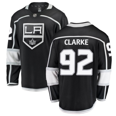 Men's Brandt Clarke Los Angeles Kings Fanatics Branded Home Jersey - Breakaway Black