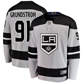 Men's Carl Grundstrom Los Angeles Kings Fanatics Branded Alternate Jersey - Breakaway Gray