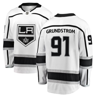 Men's Carl Grundstrom Los Angeles Kings Fanatics Branded Away Jersey - Breakaway White