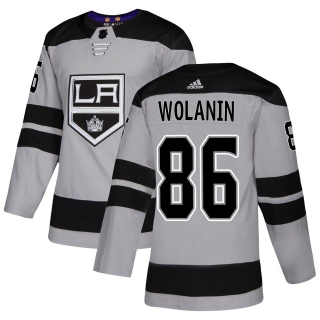 Men's Christian Wolanin Los Angeles Kings Adidas Alternate Jersey - Authentic Gray