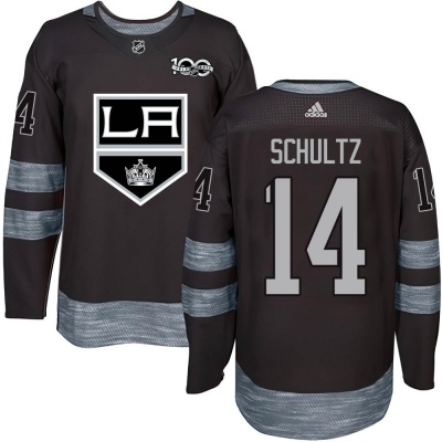 Men's Dave Schultz Los Angeles Kings 1917- 100th Anniversary Jersey - Authentic Black