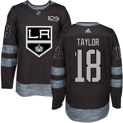 Men's Dave Taylor Los Angeles Kings 1917- 100th Anniversary Jersey - Authentic Black