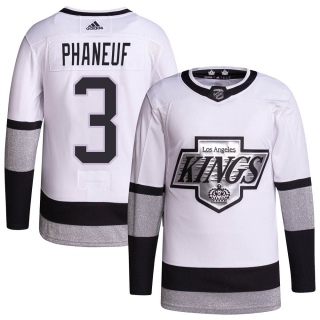 Men's Dion Phaneuf Los Angeles Kings Adidas 2021/22 Alternate Primegreen Pro Player Jersey - Authentic White