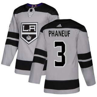 Men's Dion Phaneuf Los Angeles Kings Adidas Alternate Jersey - Authentic Gray