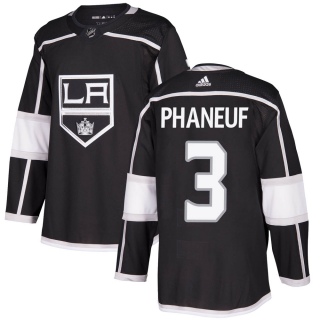 Men's Dion Phaneuf Los Angeles Kings Adidas Home Jersey - Authentic Black