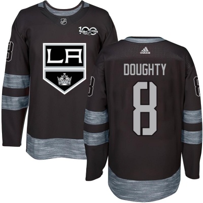 Men's Drew Doughty Los Angeles Kings 1917- 100th Anniversary Jersey - Authentic Black