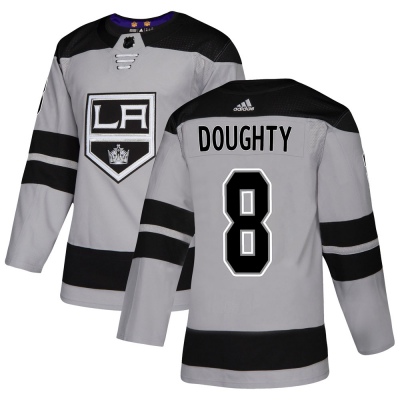 Men's Drew Doughty Los Angeles Kings Adidas Alternate Jersey - Authentic Gray