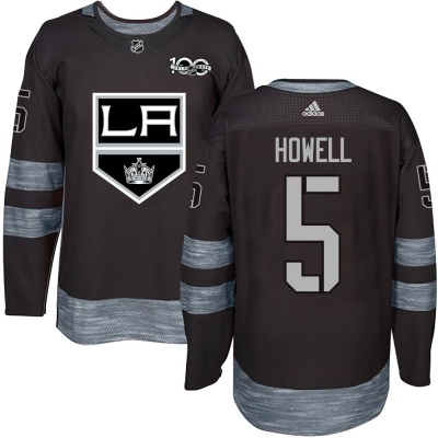 Men's Harry Howell Los Angeles Kings 1917- 100th Anniversary Jersey - Authentic Black