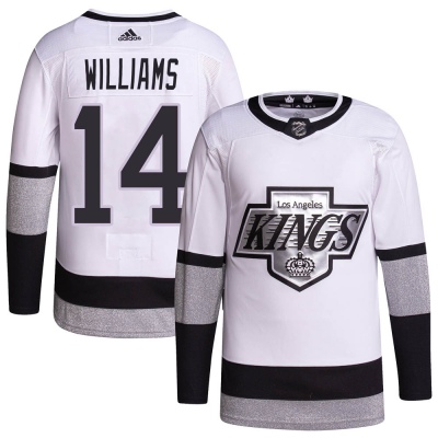 Men's Justin Williams Los Angeles Kings Adidas 2021/22 Alternate Primegreen Pro Player Jersey - Authentic White