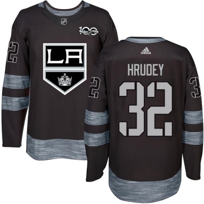 Men's Kelly Hrudey Los Angeles Kings 1917- 100th Anniversary Jersey - Authentic Black