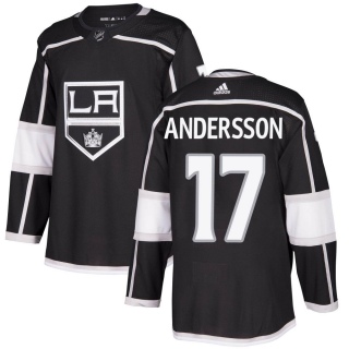 Men's Lias Andersson Los Angeles Kings Adidas Home Jersey - Authentic Black
