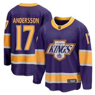 Men's Lias Andersson Los Angeles Kings Fanatics Branded 2020/21 Special Edition Jersey - Breakaway Purple
