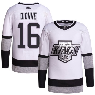 Men's Marcel Dionne Los Angeles Kings Adidas 2021/22 Alternate Primegreen Pro Player Jersey - Authentic White