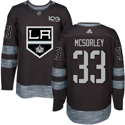 Men's Marty Mcsorley Los Angeles Kings 1917- 100th Anniversary Jersey - Authentic Black