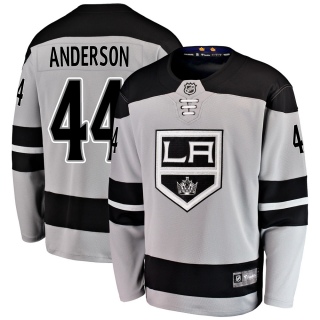 Men's Mikey Anderson Los Angeles Kings Fanatics Branded Alternate Jersey - Breakaway Gray