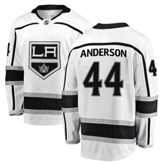 Men's Mikey Anderson Los Angeles Kings Fanatics Branded ized Away Jersey - Breakaway White