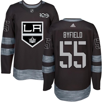 Men's Quinton Byfield Los Angeles Kings 1917- 100th Anniversary Jersey - Authentic Black