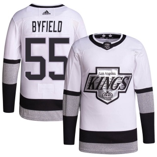Men's Quinton Byfield Los Angeles Kings Adidas 2021/22 Alternate Primegreen Pro Player Jersey - Authentic White