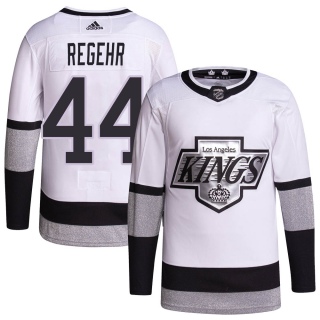 Men's Robyn Regehr Los Angeles Kings Adidas 2021/22 Alternate Primegreen Pro Player Jersey - Authentic White