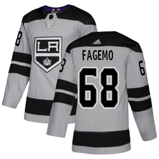 Men's Samuel Fagemo Los Angeles Kings Adidas Alternate Jersey - Authentic Gray