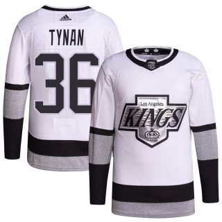 Men's T.J. Tynan Los Angeles Kings Adidas 2021/22 Alternate Primegreen Pro Player Jersey - Authentic White