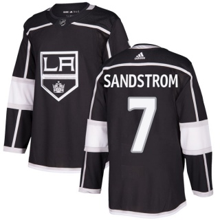 Men's Tomas Sandstrom Los Angeles Kings Adidas Home Jersey - Authentic Black