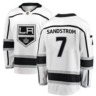 Men's Tomas Sandstrom Los Angeles Kings Fanatics Branded Away Jersey - Breakaway White