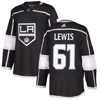 Men's Trevor Lewis Los Angeles Kings Adidas Home Jersey - Authentic Black