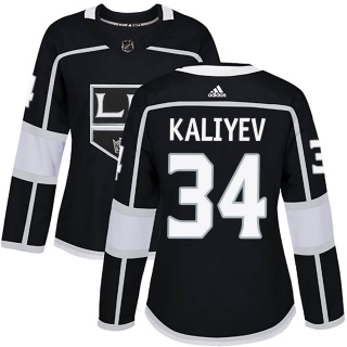 Women's Arthur Kaliyev Los Angeles Kings Adidas Home Jersey - Authentic Black