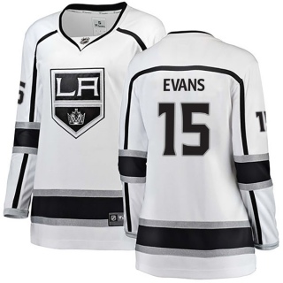 Women's Daryl Evans Los Angeles Kings Fanatics Branded Away Jersey - Breakaway White