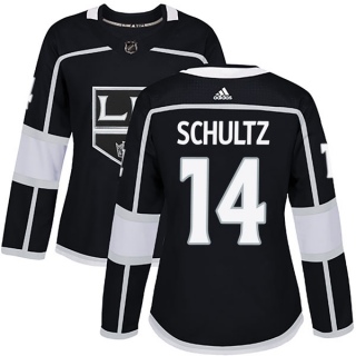Women's Dave Schultz Los Angeles Kings Adidas Home Jersey - Authentic Black