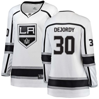Women's Denis Dejordy Los Angeles Kings Fanatics Branded Away Jersey - Breakaway White