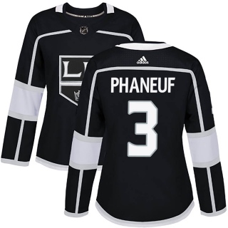 Women's Dion Phaneuf Los Angeles Kings Adidas Home Jersey - Authentic Black
