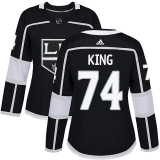 Women's Dwight King Los Angeles Kings Adidas Home Jersey - Authentic Black