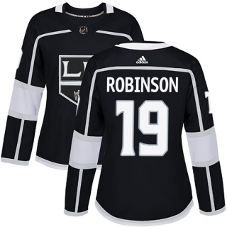 Women's Larry Robinson Los Angeles Kings Adidas Home Jersey - Authentic Black