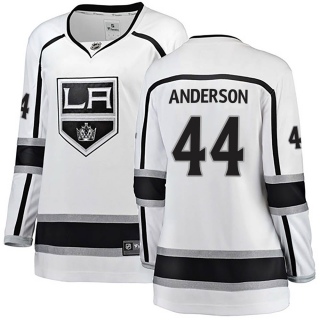 Women's Mikey Anderson Los Angeles Kings Fanatics Branded ized Away Jersey - Breakaway White