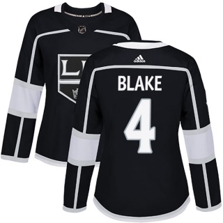 Women's Rob Blake Los Angeles Kings Adidas Home Jersey - Authentic Black