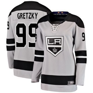 Women's Wayne Gretzky Los Angeles Kings Fanatics Branded Alternate Jersey - Breakaway Gray