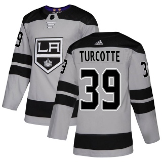 Youth Alex Turcotte Los Angeles Kings Adidas Alternate Jersey - Authentic Gray