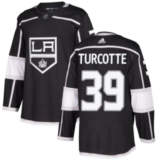 Youth Alex Turcotte Los Angeles Kings Adidas Home Jersey - Authentic Black