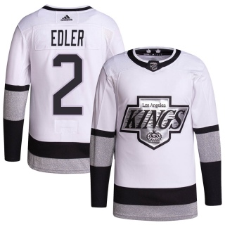 Youth Alexander Edler Los Angeles Kings Adidas 2021/22 Alternate Primegreen Pro Player Jersey - Authentic White