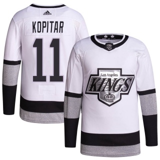 Youth Anze Kopitar Los Angeles Kings Adidas 2021/22 Alternate Primegreen Pro Player Jersey - Authentic White