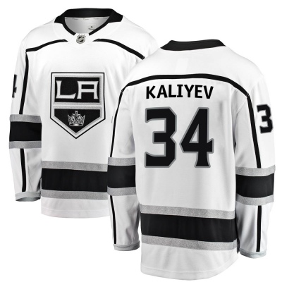 Youth Arthur Kaliyev Los Angeles Kings Fanatics Branded Away Jersey - Breakaway White