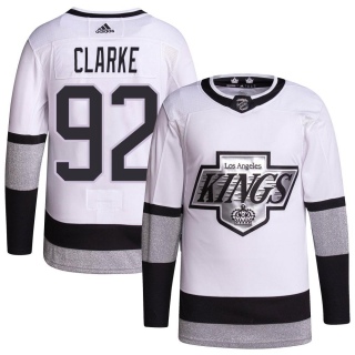 Youth Brandt Clarke Los Angeles Kings Adidas 2021/22 Alternate Primegreen Pro Player Jersey - Authentic White