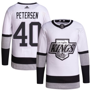 Youth Cal Petersen Los Angeles Kings Adidas 2021/22 Alternate Primegreen Pro Player Jersey - Authentic White
