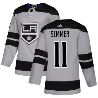 Youth Charlie Simmer Los Angeles Kings Adidas Alternate Jersey - Authentic Gray