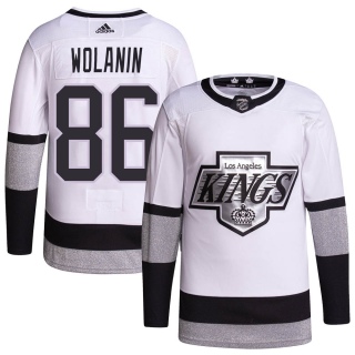 Youth Christian Wolanin Los Angeles Kings Adidas 2021/22 Alternate Primegreen Pro Player Jersey - Authentic White